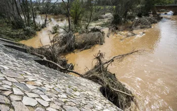 Borrasca Laurence, Río Guadámez. 2025.